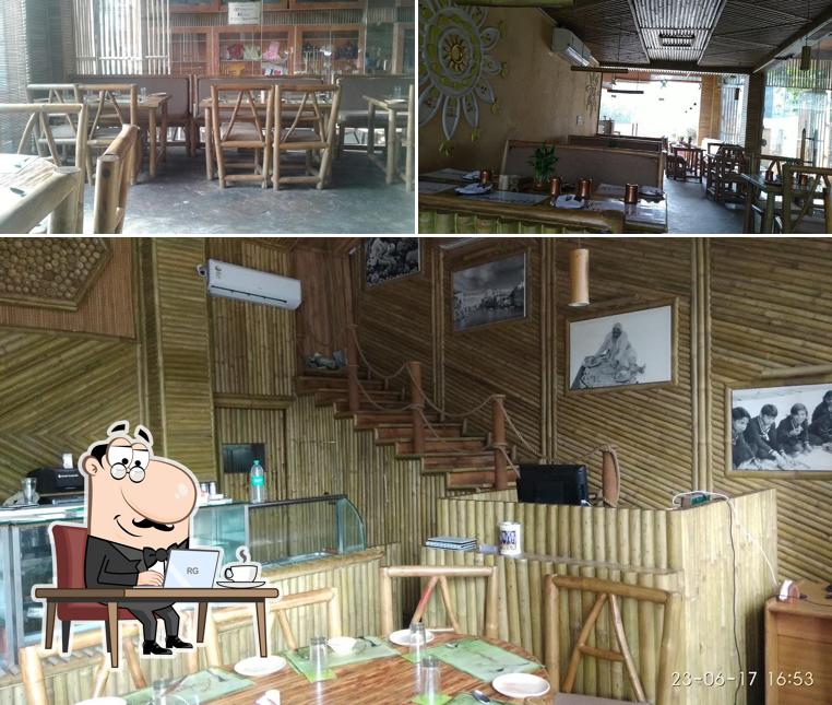 The interior of Ammaji Restro and cafe