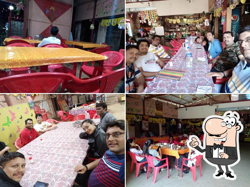 Take a seat at one of the tables at Annapurna lunch home nagoan