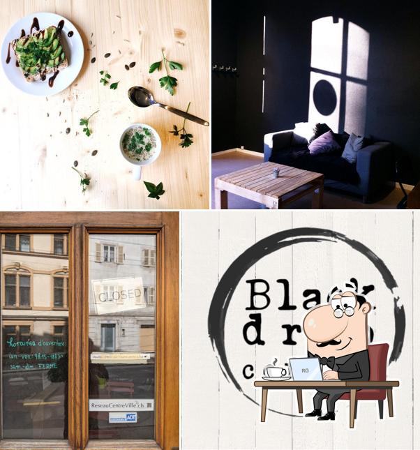 Dai un'occhiata agli interni di Black Drop Coffee