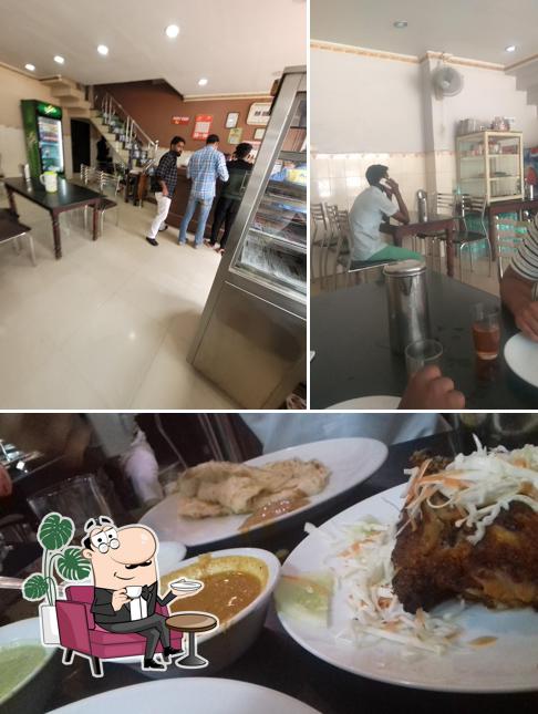 This is the image showing interior and food at Hotel Food Park(Nadapuram),