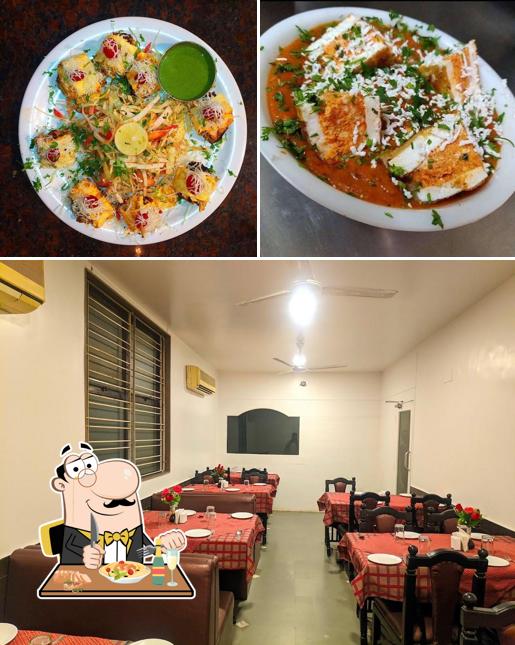 The picture of Hotel Malini Family Restaurant and Bar’s food and interior