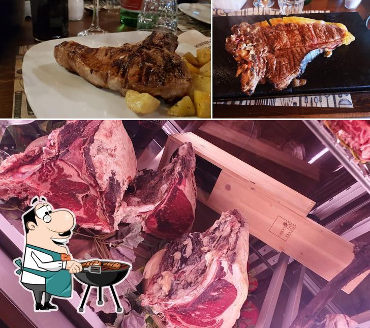 C'è un'ampia scelta di pasti per gli amanti della carne