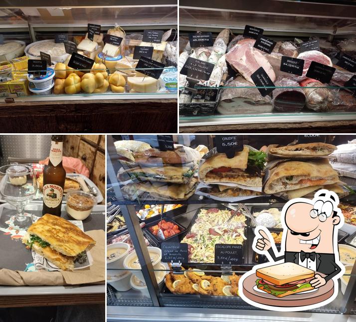 Sandwichs au fromage grillé à Basilic'o La Rochelle