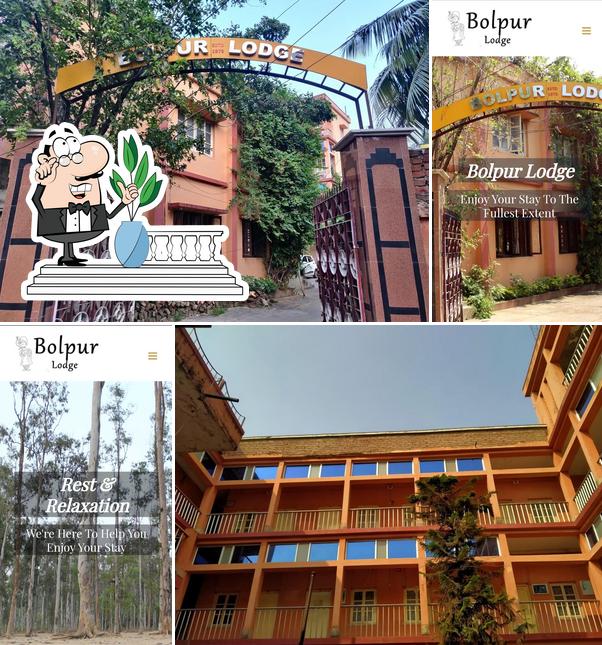 The exterior of Bolpur Lodge