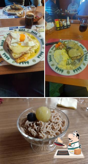 Pancakes al Restaurant du Haut-de-la-Côte, Monique Jean-Mairet