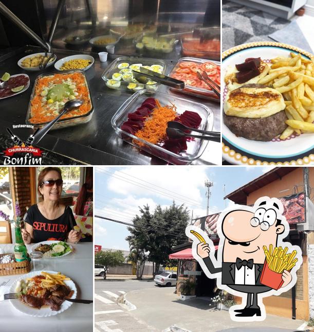 Prove batatas fritas no Restaurante e Churrascaria Bonfim
