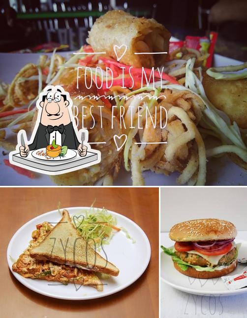 Food at Zycos cafe