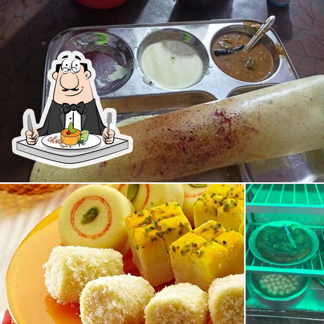 This is the image displaying food and interior at Ganguram Sweets