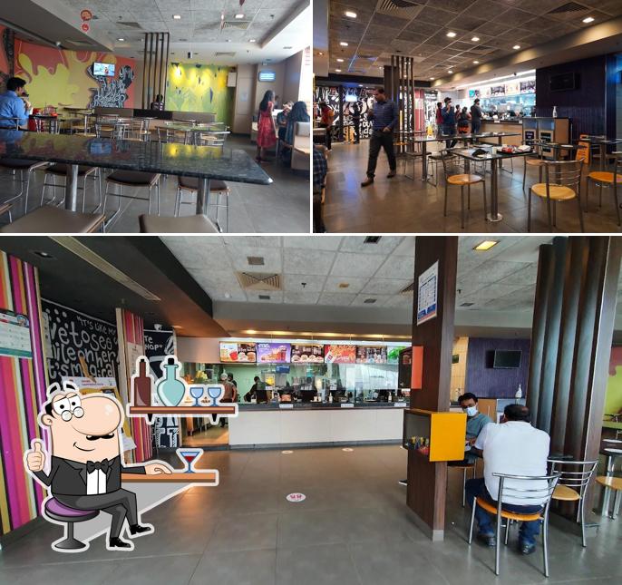 The interior of McDonald's The interior of McDonald's