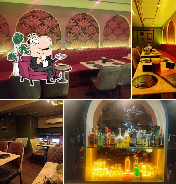 The interior of Bombay Velvet Lounge Bar & Cafe Ambernath