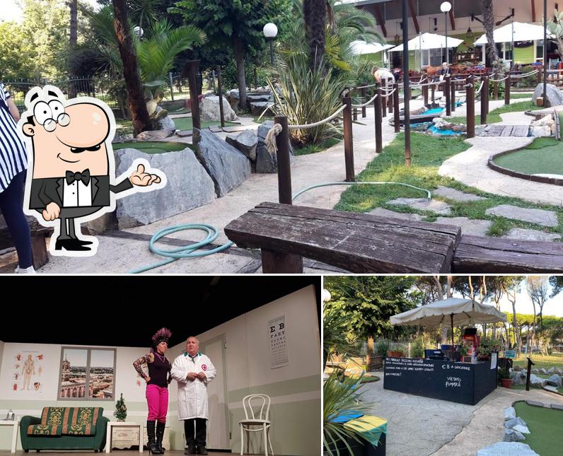 Gli interni di Il Pirata Minigolf Pizzeria Ristorante