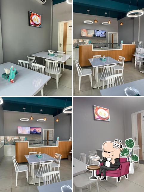 The interior of Kiwi happiness lounge Roko ice creams