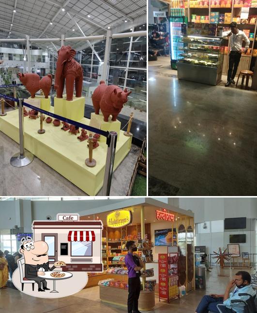Enjoy the view at the outside area of Haldiram's - Bhopal Airport Departure
