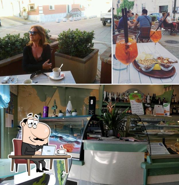 La interni e dolce del ristorante
