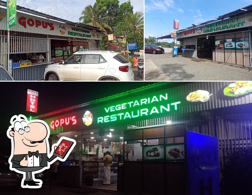 Check out how Gopu's veg hotel looks outside