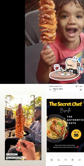 Food at The secret chef bismilla