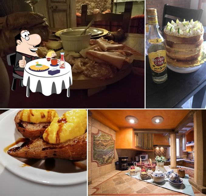 Piatto di formaggi al Villa Dacia