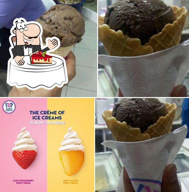 Baskin-Robbins serves a range of desserts
