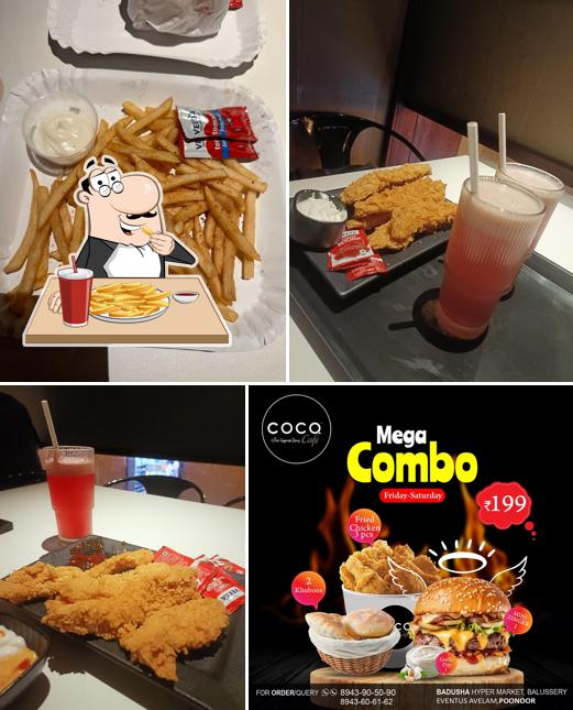 French fries at COCQ CAFE