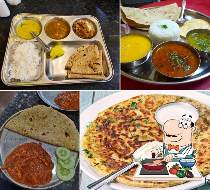 Chicken curry at Hotel Annapurna thali pure veg