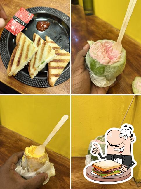 Grilled cheese sandwich at The Waffle Land