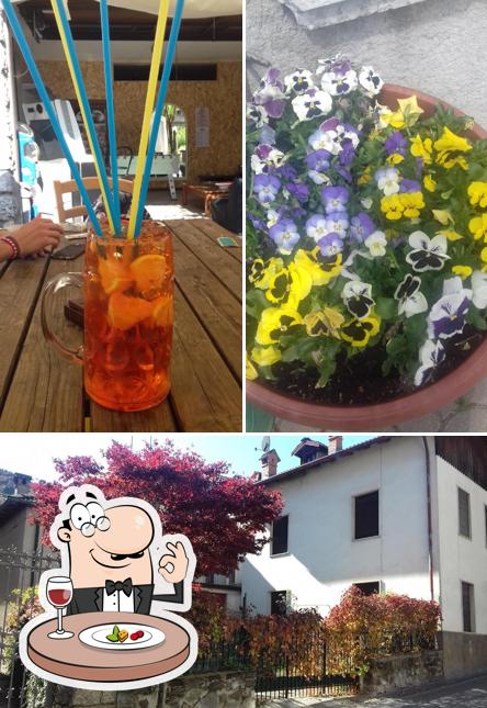 La cibo e esterno del ristorante