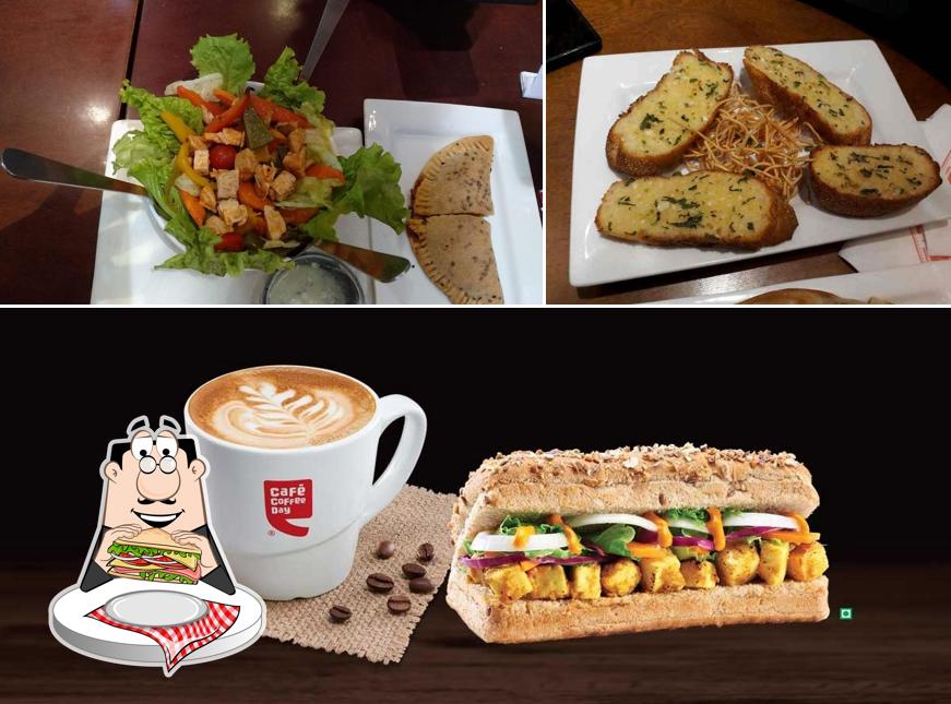 Club sandwich at Café Coffee Day
