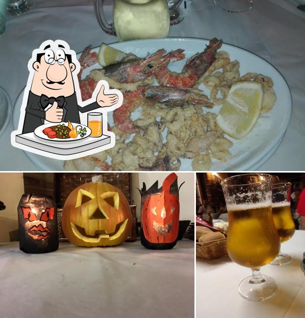 La cibo e birra del ristorante