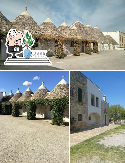 Curiosa tra l'area esterna di Masseria La Mandra