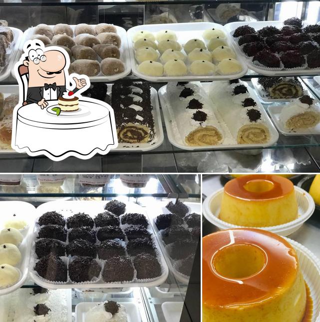 Panificadora Padoka oferece uma escolha de sobremesas