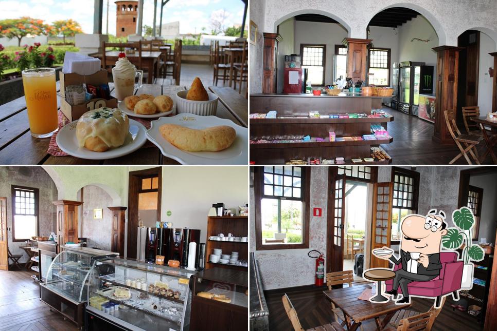 O interior do Cafeteria e Padaria Dona Maria