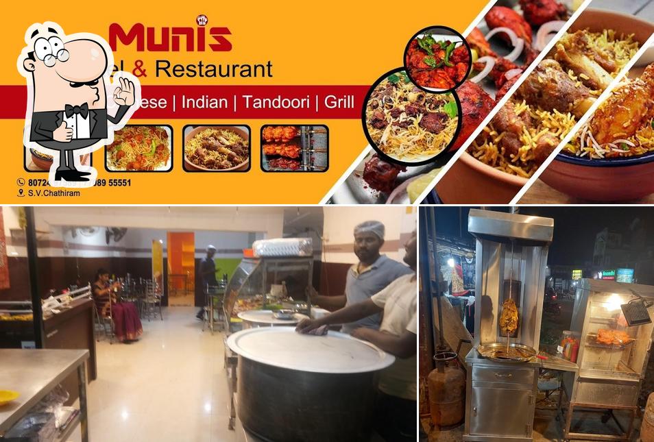 Look at this photo of Hotel munis and restaurant