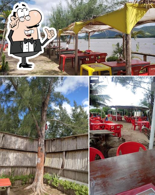 O interior do Restaurante Rancho Carioca Ilha Comprida SP