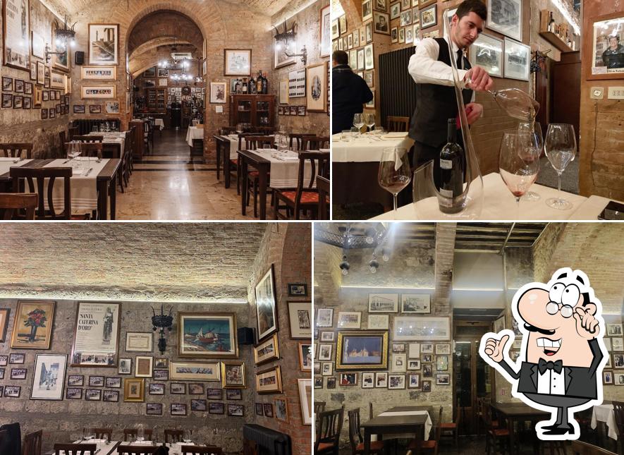 Dai un'occhiata agli interni di Pier Pettinaio ristorante a Siena