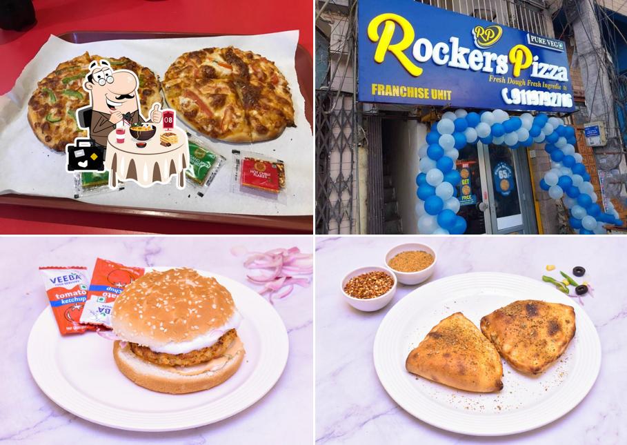 Food at Rockers Pizza