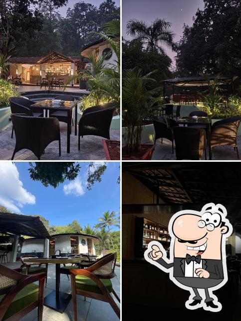 Take a seat at one of the tables at Terra Goa