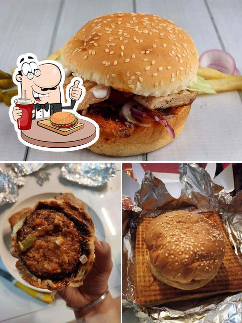 Try out a burger at Cafe Panda