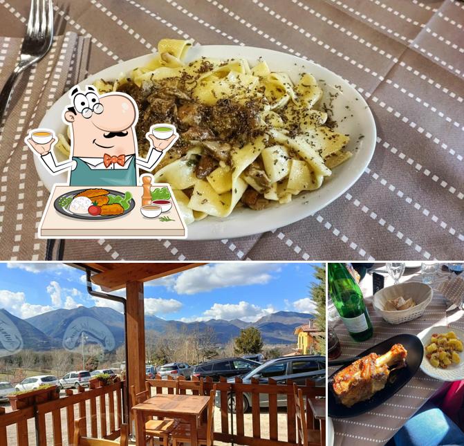 Questa è la immagine che mostra la cibo e interni di Cascina Del Tartufo