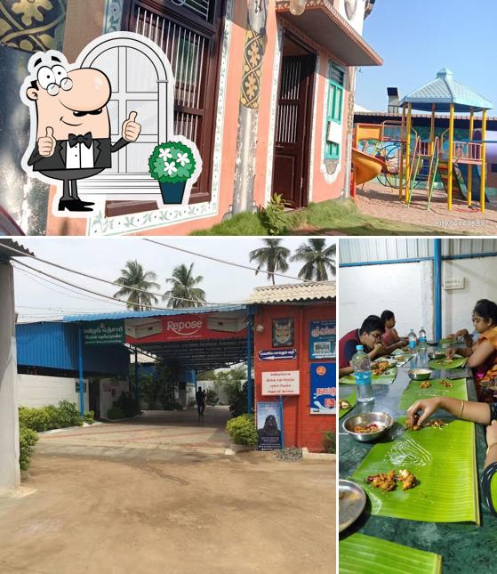 Erode - Pavizham Restaurant (Since 2001) is distinguished by exterior and dining table