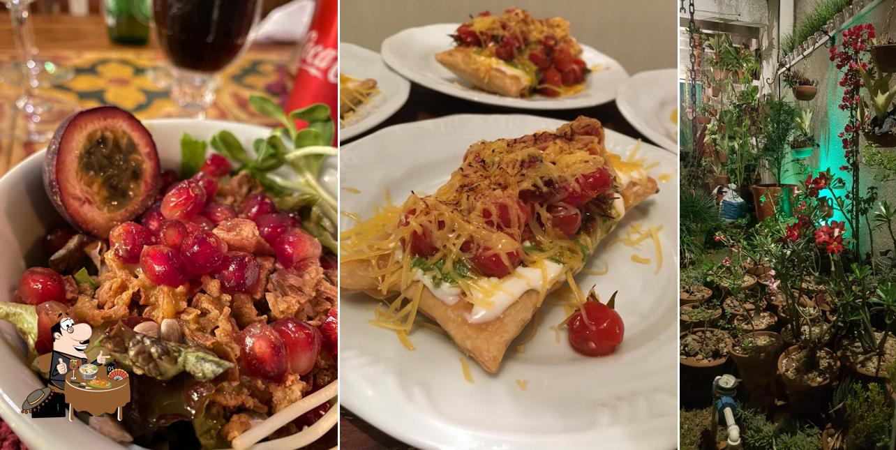 Comida em Flor De Manjericão Bistrô