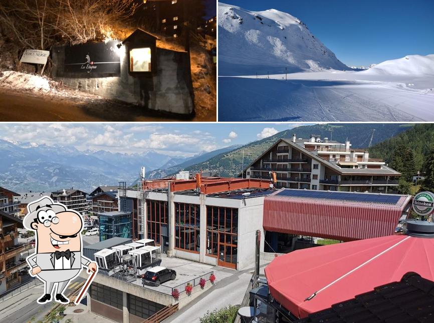 Goditi la vista dagli esterni di Hôtel Les Etagnes