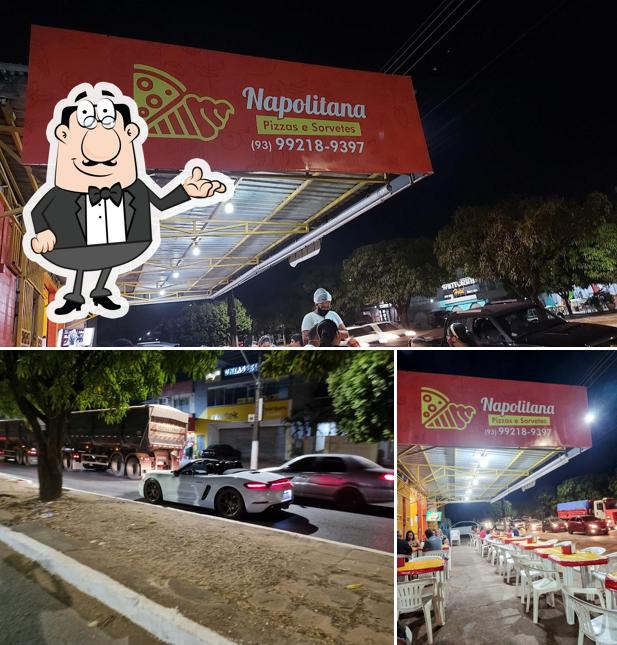 Sente em uma das mesas no NAPOLITANA PIZZAS & SORVETES