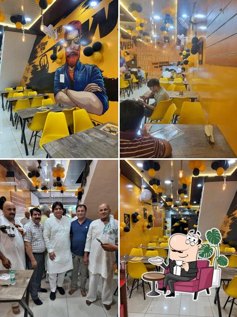 The interior of Rowdy Momo Café Rewari