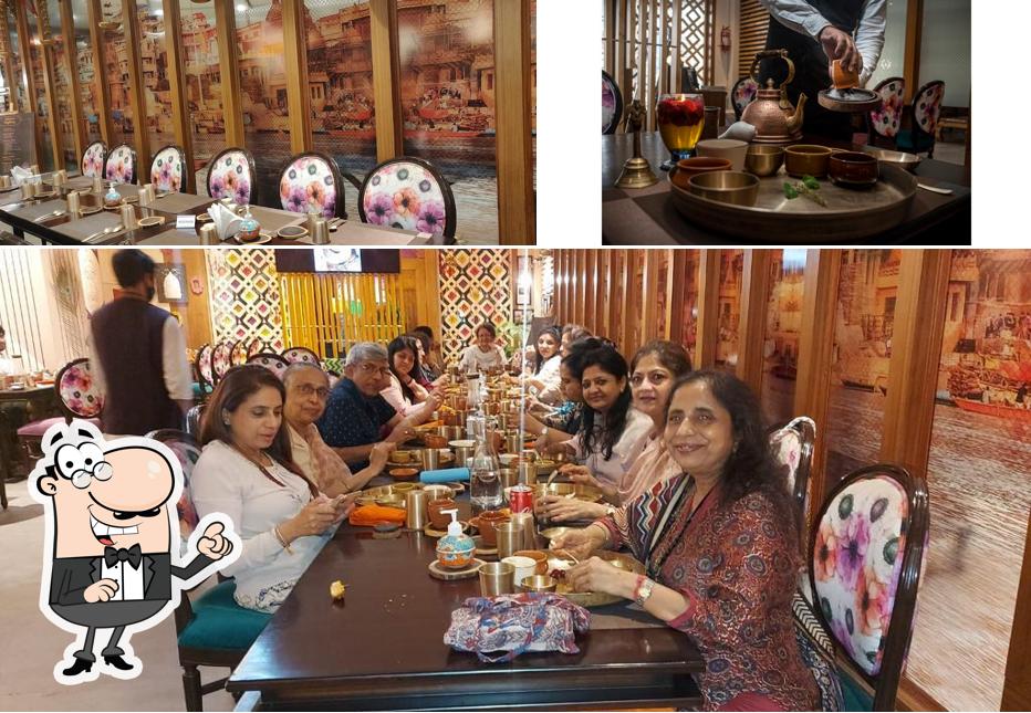 The interior of VARR Temple Food of India - Artisanal Thali Experience