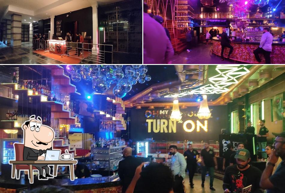 Take a seat at one of the tables at Toy Room Mumbai