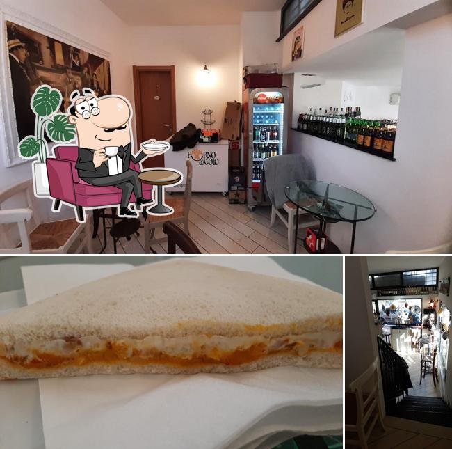 La interni e cibo del ristorante