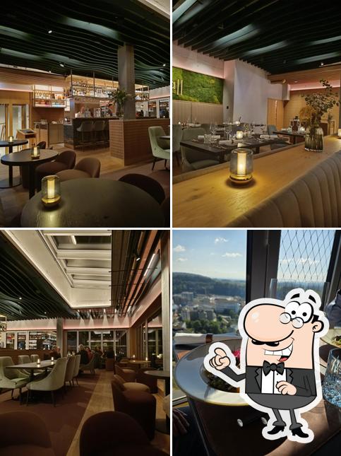 Dai un'occhiata agli interni di RIVI Skyfall Restaurant & Bar