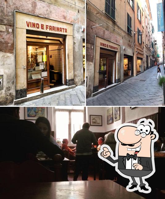 Vino e Farinata si caratterizza per la esterno e interni