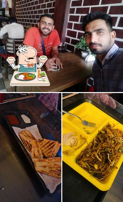 Take a look at the image showing food and interior at The Bakers Factory