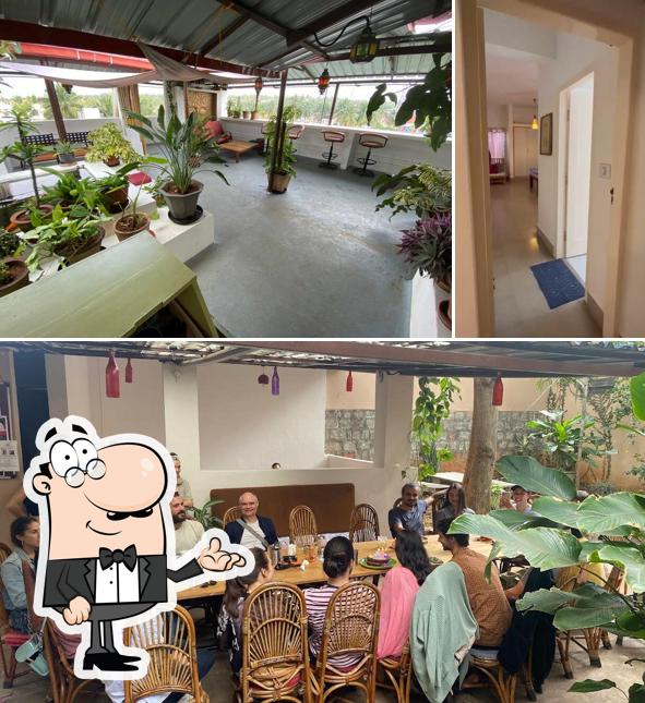 The interior of Anokhi Garden Guesthouse and Cafe